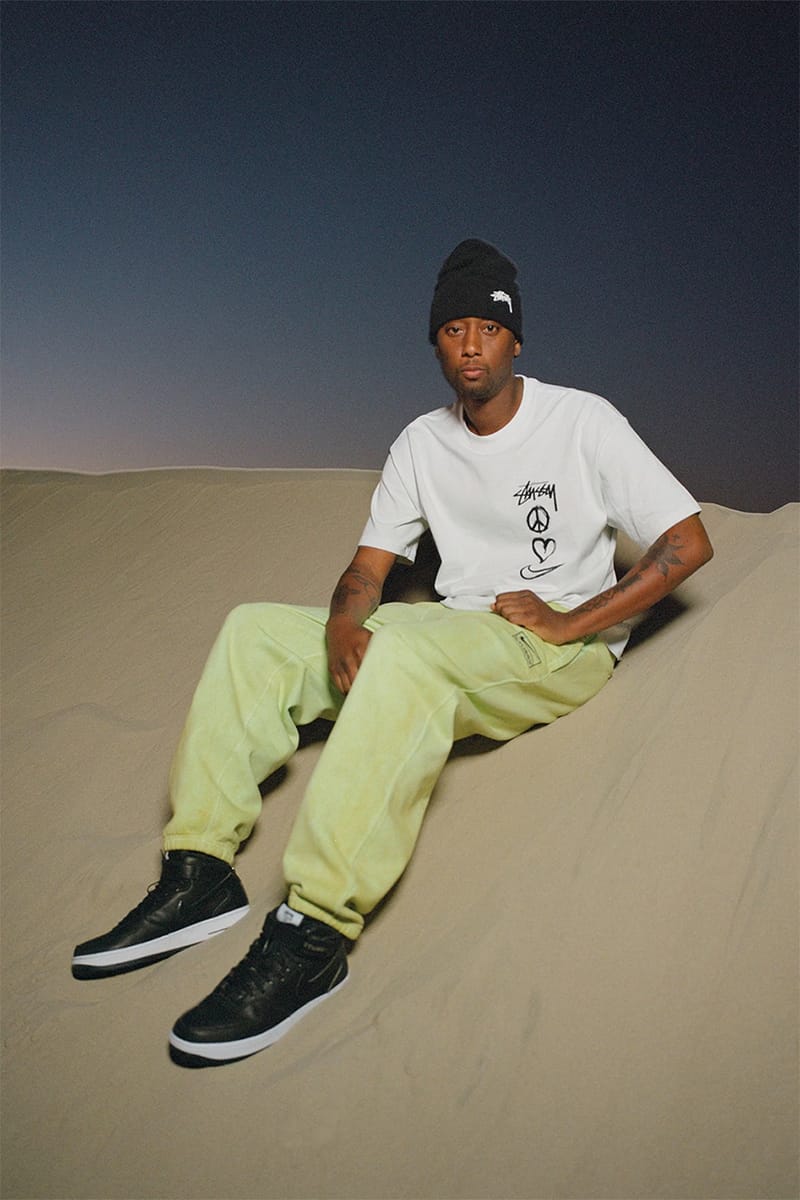 stussy air force 1 on feet