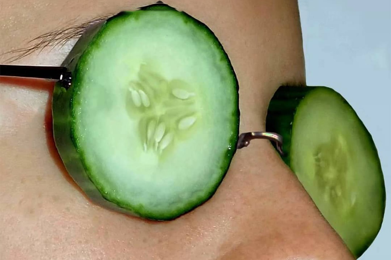 Frozen cucumber's viral tiktok skincare beauty hack