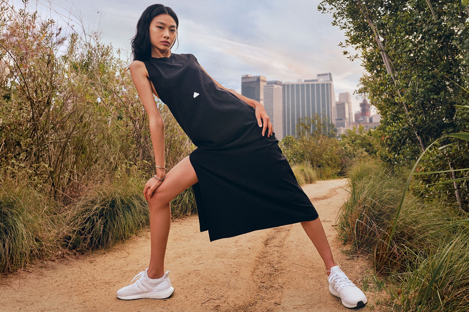 Hoyeon Jung in adidas' New Sportswear Campaign