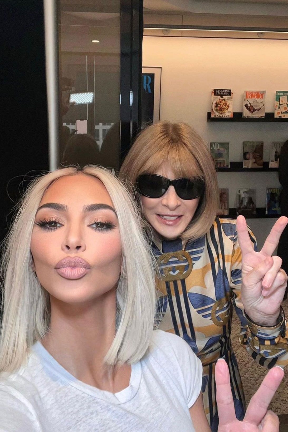 Anna Wintour adidas Gucci Collaboration Kim Kardashian Selfie