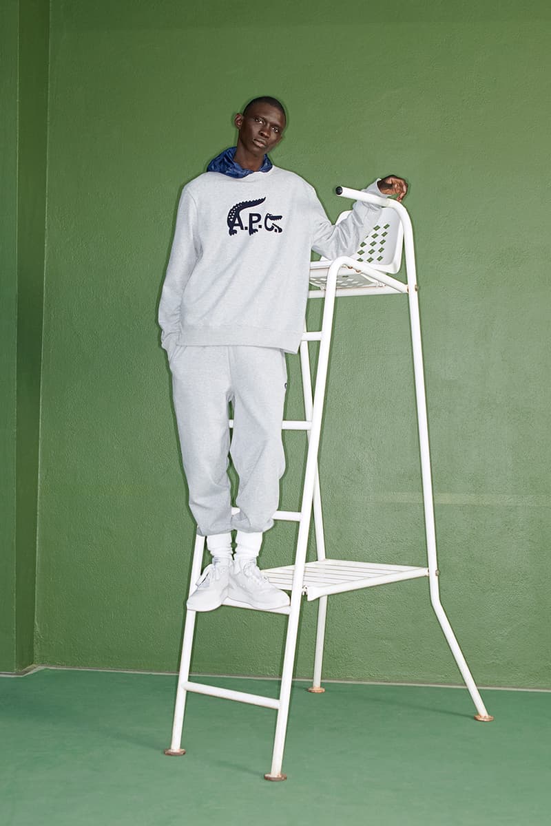 A.P.C. Lacoste Collaboration Crocodile Summer Tennis Jackets Trousers Polo Shirts