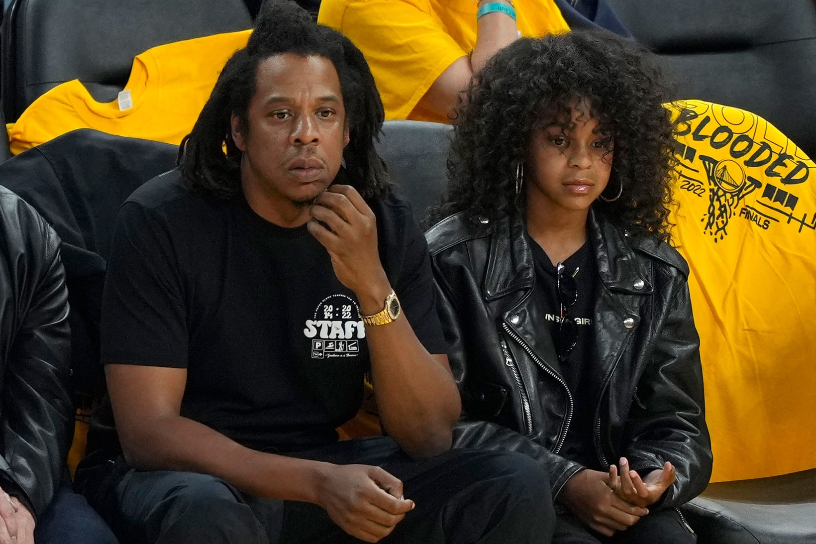 Blue Ivy Jay-Z Beyonce Daughter NBA Finals San Francisco Images