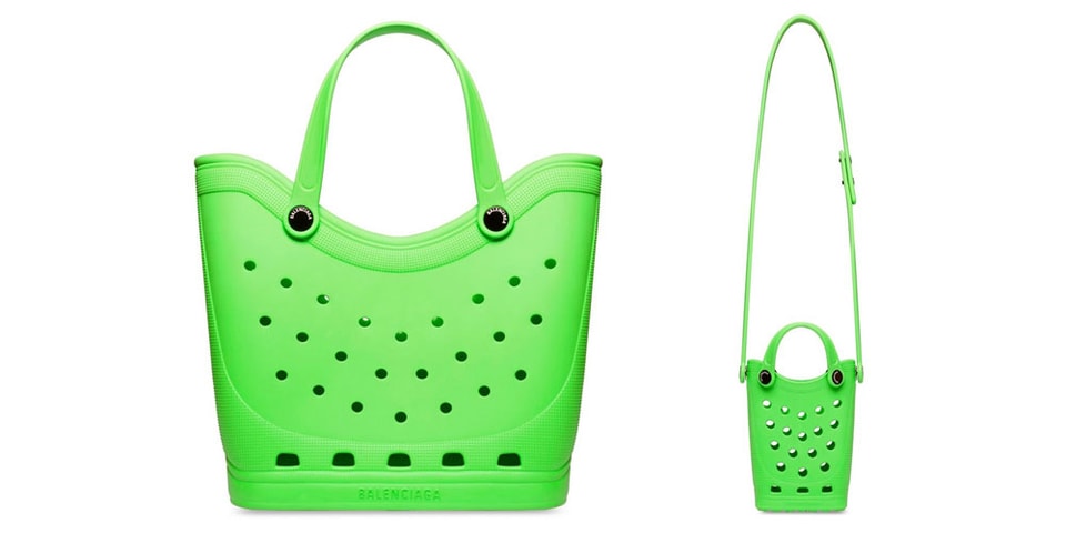 Crocs x Balenciaga Drop Classic Clog-Inspired Tote Bags and Phone Holders