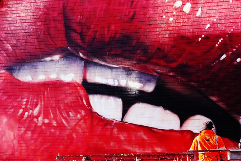 Sex Workers Photos Were Projected Onto Facebook Headquarters as Protest