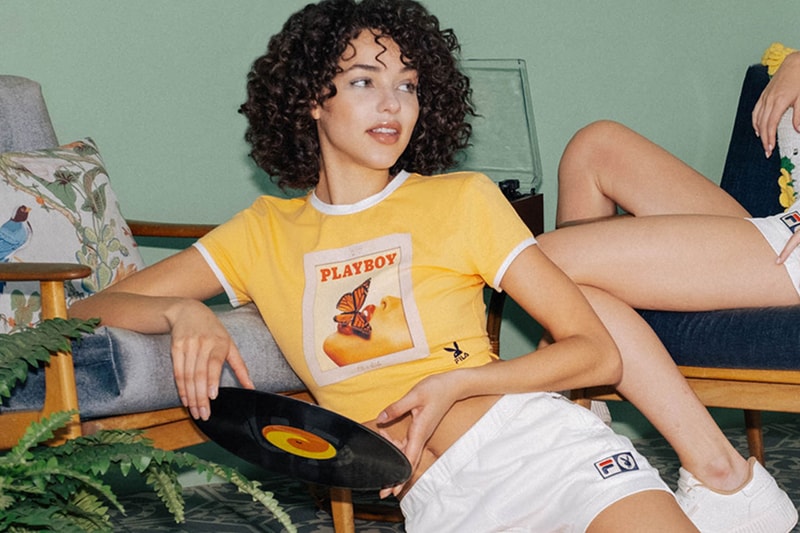 Fila Playboy Printed 70s Inspired Collection Graphics Tops Skirts Jumpsuits