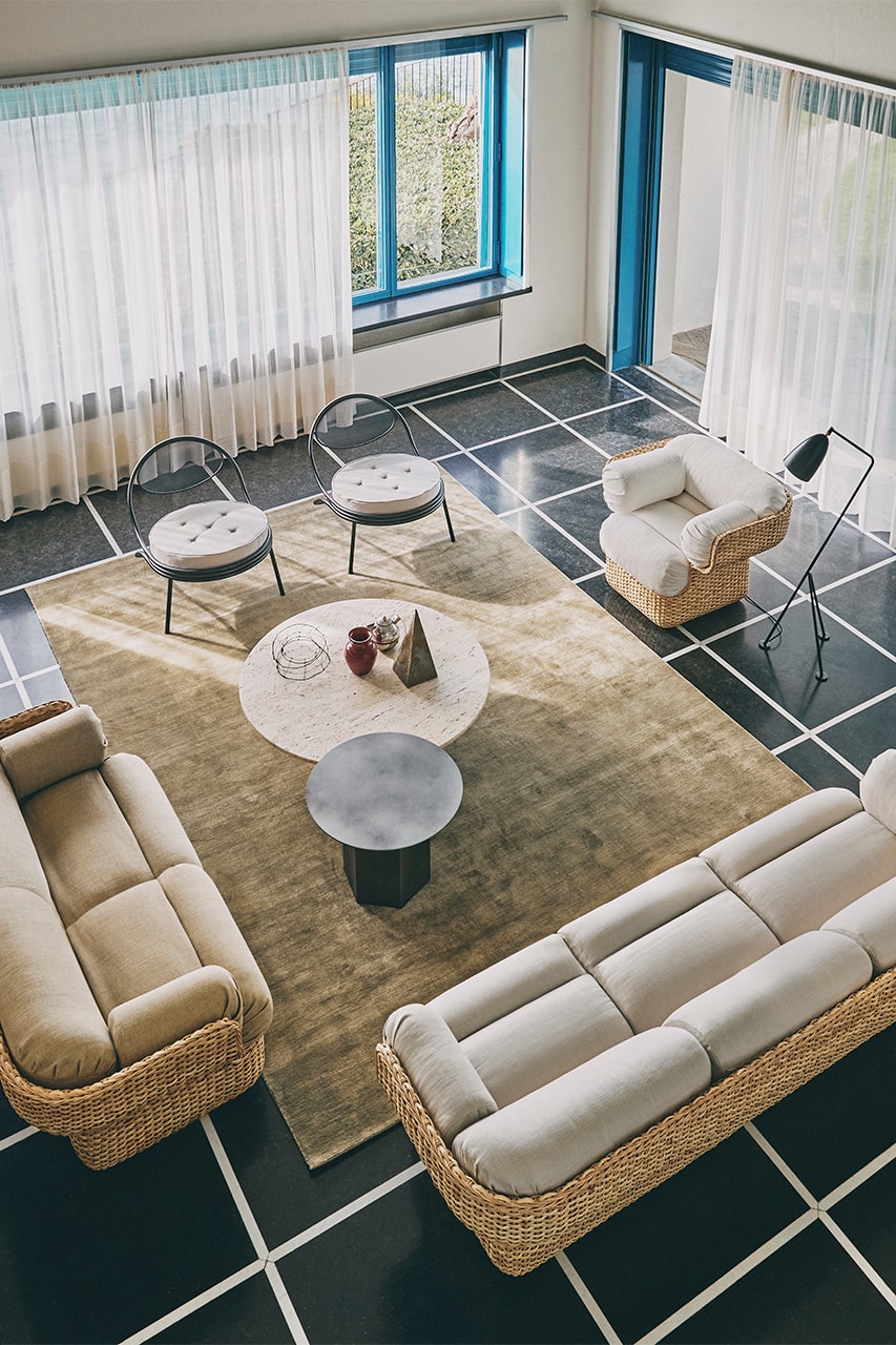 gubi joe colombo rattan furniture sofa lounge chair home decor interior design