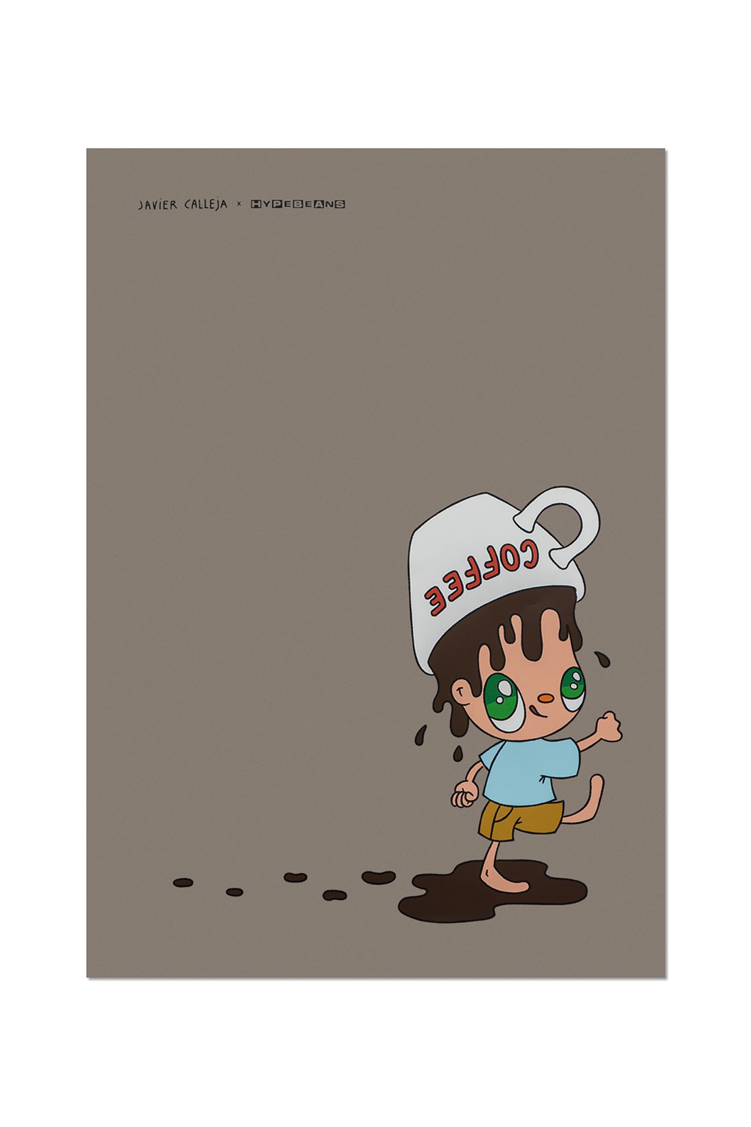 Hypebeans Javier Calleja Collaboration Coffee Keychain T-Shirt Poster Release Where to buy