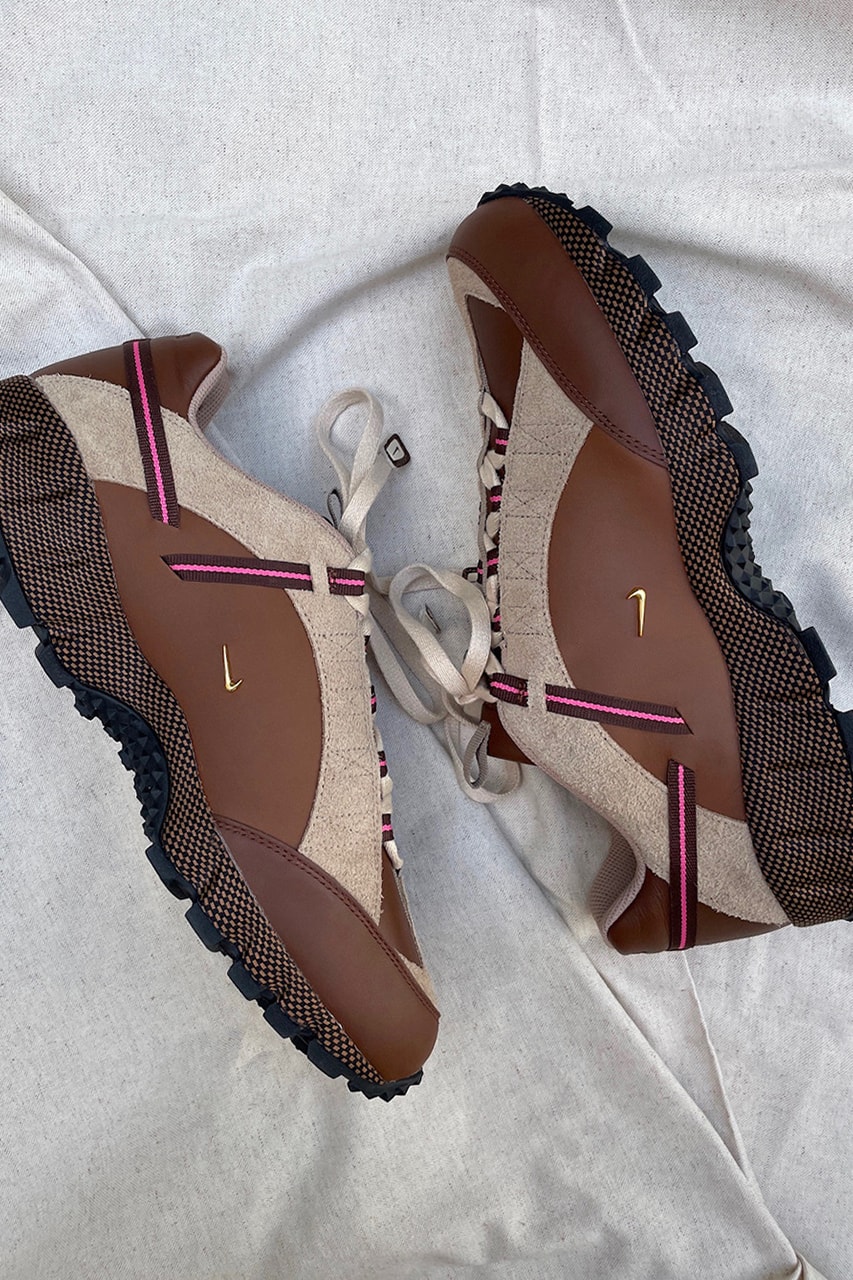 Jacquemus Nike Sneaker First Look Tease Collaboration Images Brown Beige Swoosh