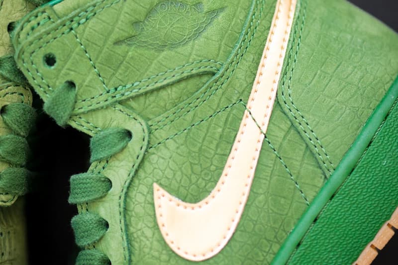 Air Jordan 1 PE Green Croc Metallic Gold Jasmine Jordan