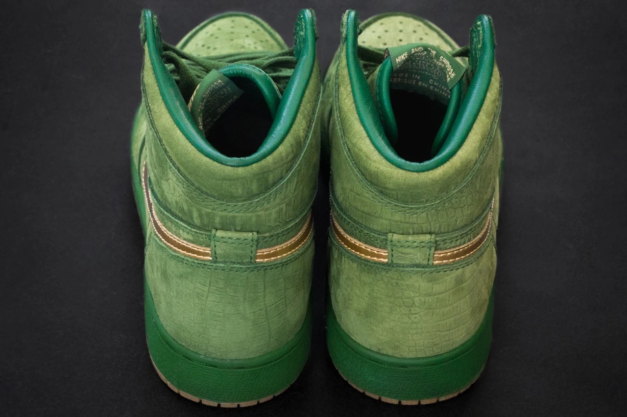 Air Jordan 1 PE Green Croc Metallic Gold Jasmine Jordan