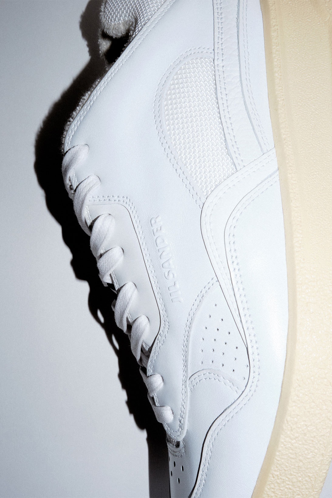 Jil Sander Unisex Sneakers Minimalist White Mid Low Top Release Info
