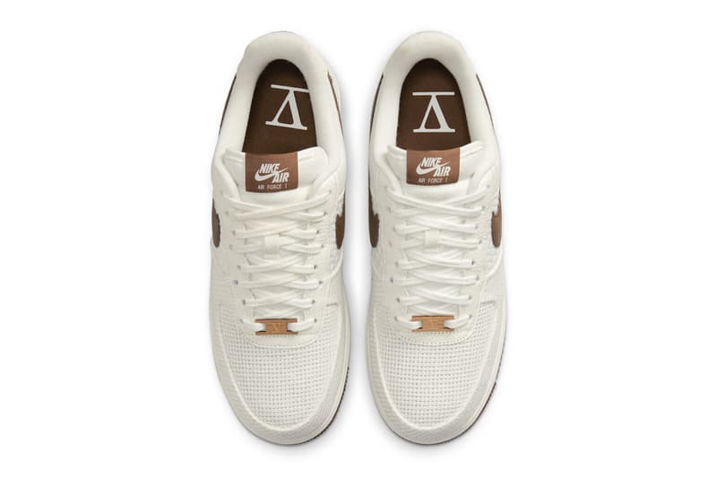 Nike SNKRS 5th Anniversary Special Edition AF1 Air Force 1 Sneakers White Brown