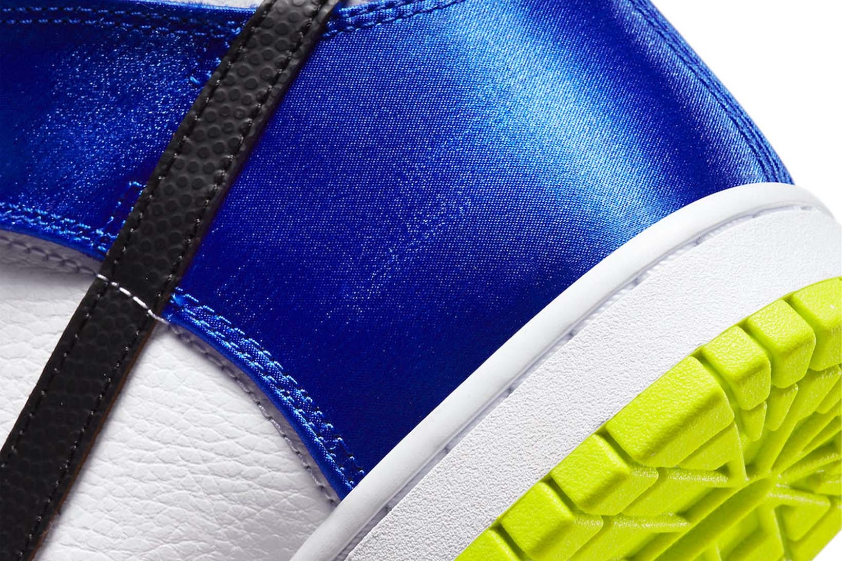 Nike Dunk High Women's Blue Satin Price Release Info