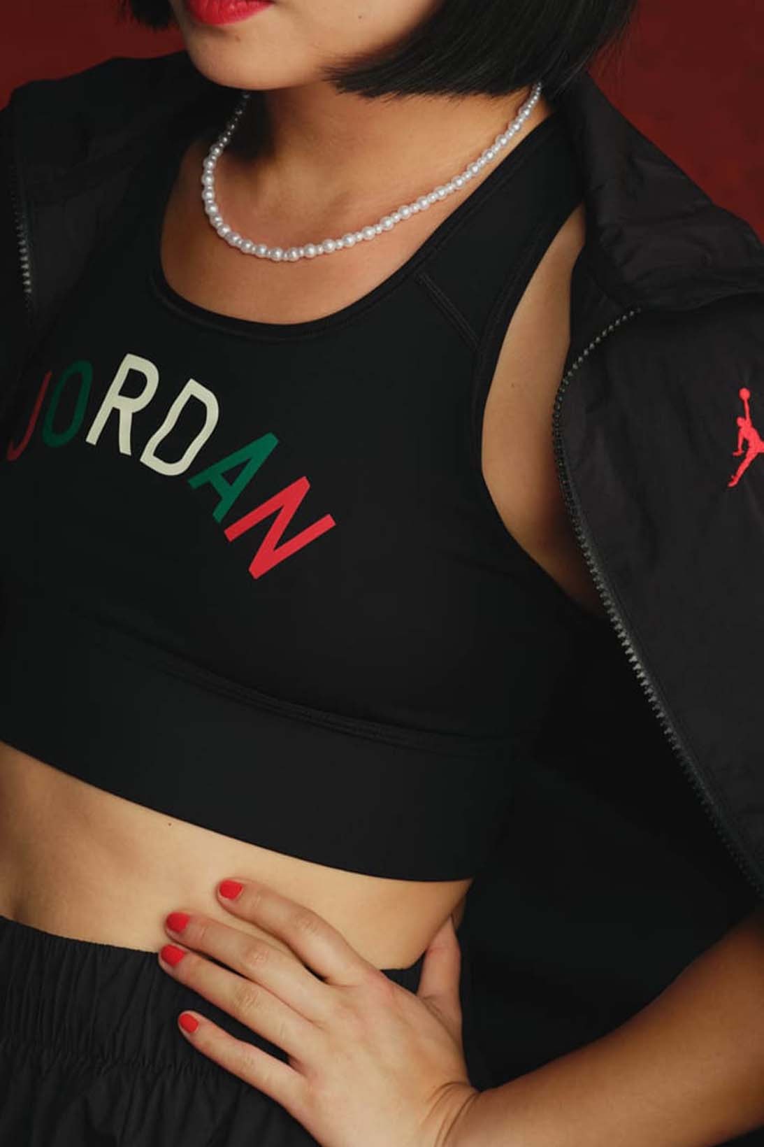 Nina Chanel Abney Air Jordan Apparel Collaboration Price Release Info Hoodie Tee Nylon SetSports Bra Baseball Jersey
