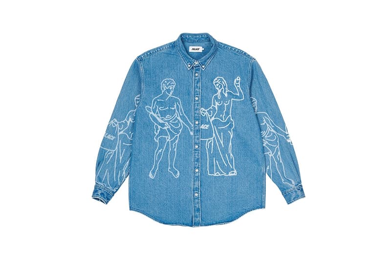 Palace Skateboards Summer Drop Greek Statues Denim Jackets Jeans Hats Jumpers