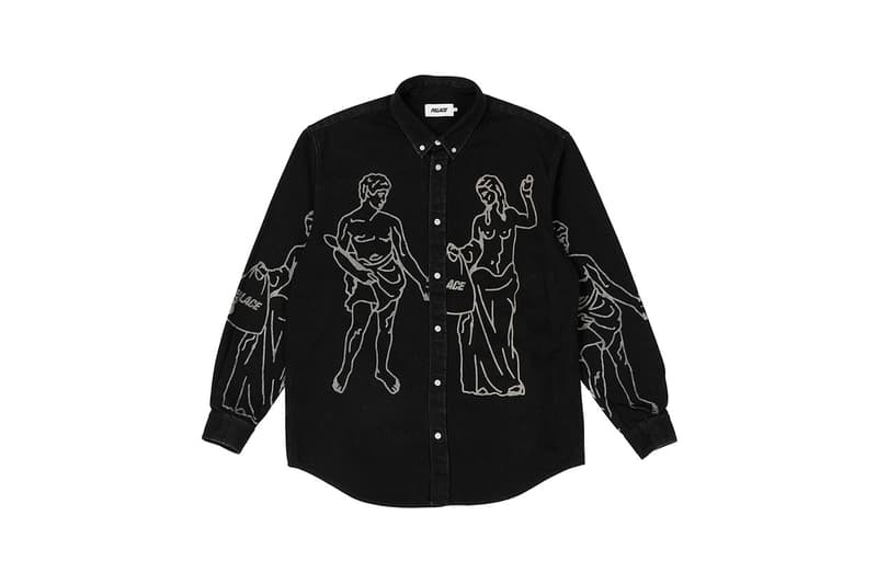 Palace Skateboards Summer Drop Greek Statues Denim Jackets Jeans Hats Jumpers
