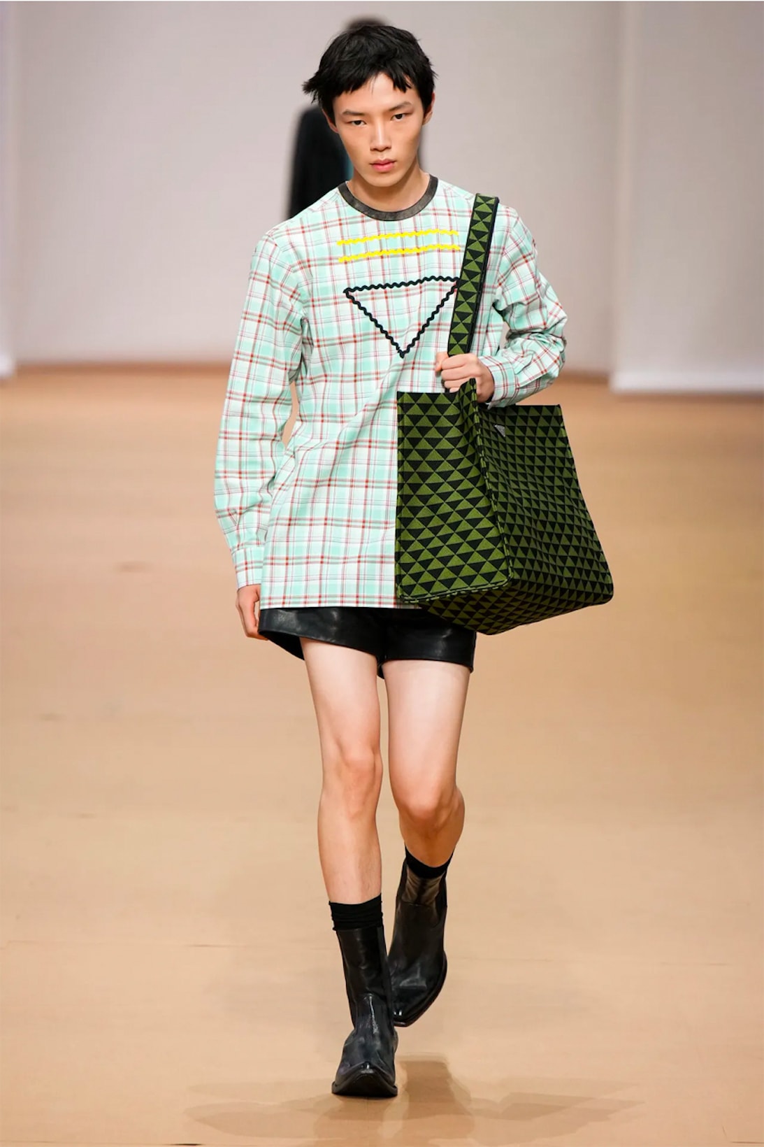 prada spring summer 2023 menswear collection runway show milan fashion week miuccia raf simons