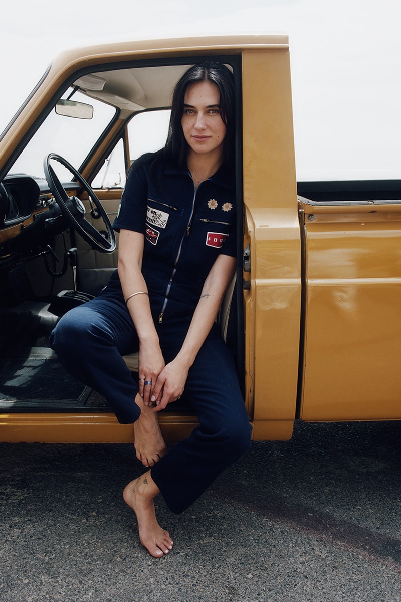 Ford Vehicles Re Done Sustainable Upcycled Collection Denim Patchwork Jumpsuits