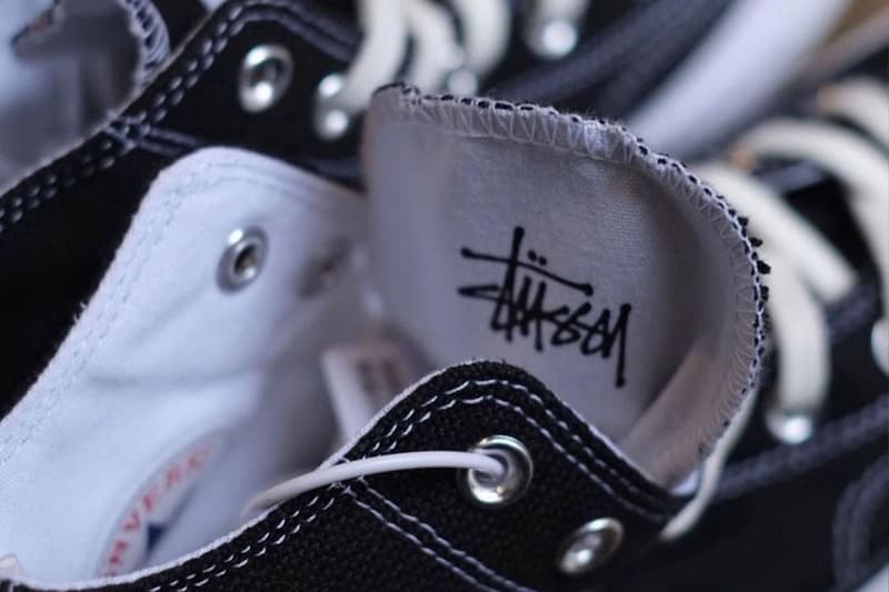 Stussy Converse Chuck 70 Hi Collaboration Sneakers Shoes Kicks Footwear Black White 