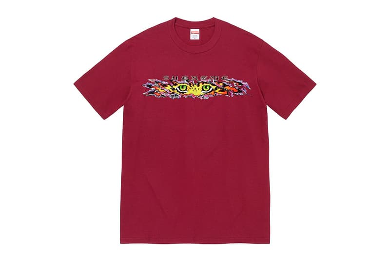 supreme summer 2022 t-shirts red gross new york release drop