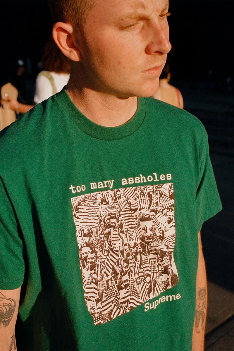 supreme summer 2022 t-shirts red gross new york release drop