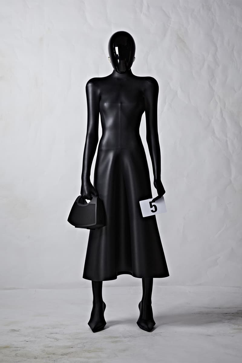 Balenciaga demna gvasalia 51 couture gowns suits dresses speaker purses face shields kim kardashian naomi campbell nicole kidman christine quinn dua lipa bella hadid