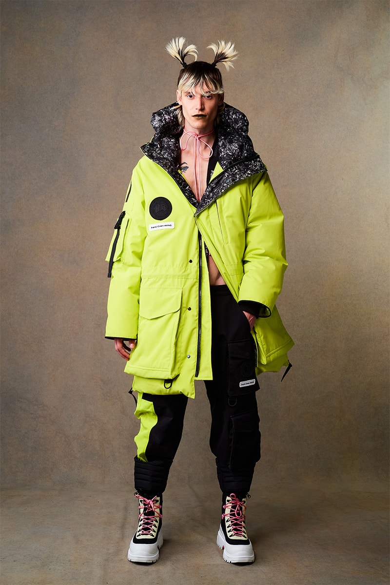 canada goose feng chen wang xu zhen collaborative collection fall/winter 2022 outerwear puffers 