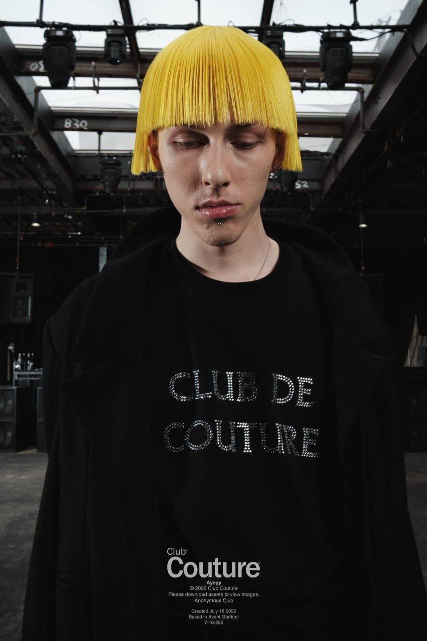 shayne olier anonymous club hood by air streetwear collection lookbook dresses hats t-shirts