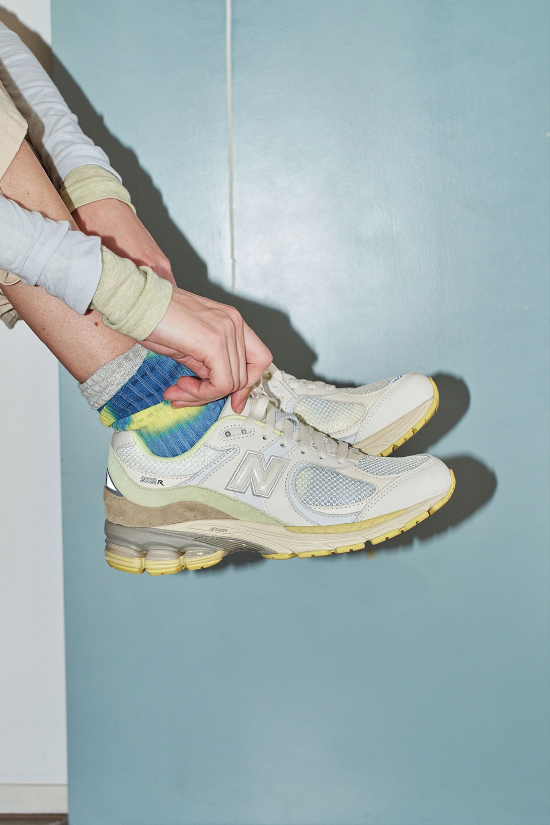 AURALEE New Balance 2002R Collaboration White Yellow Beige Release Date Info