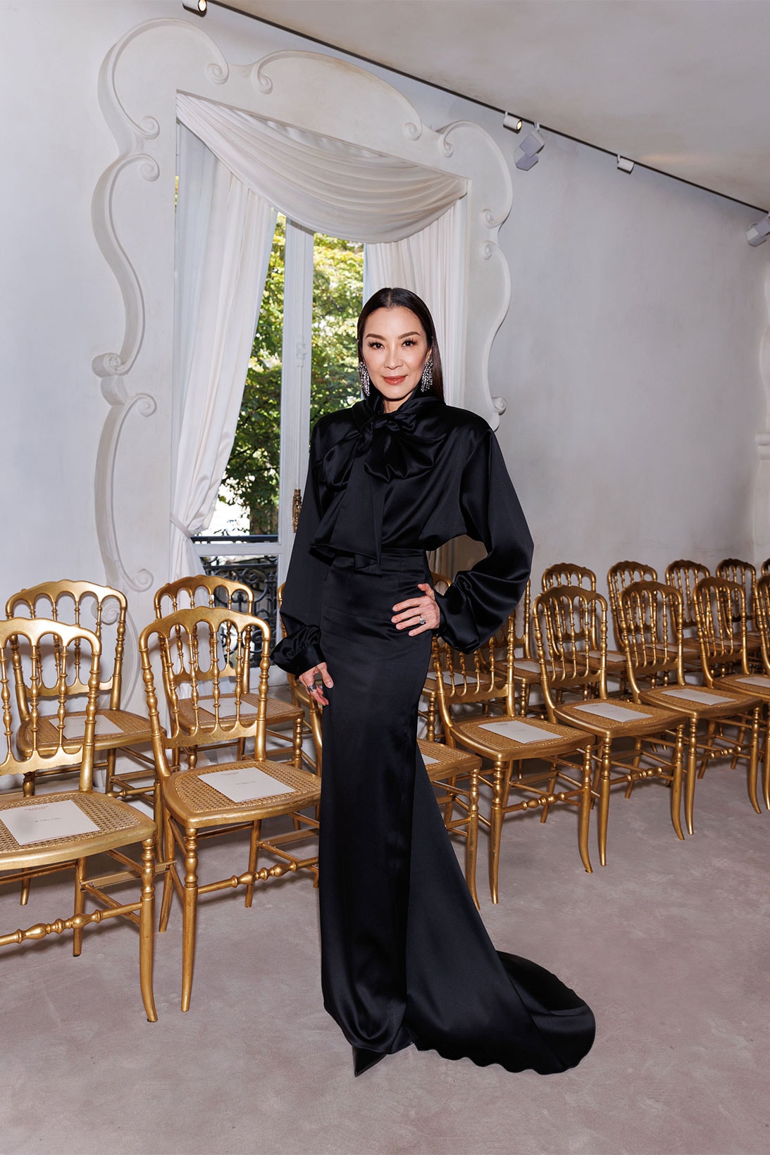 Balenciaga 51st Couture Show Paris Celebrity Style Kim Kardashian North West Alexa Demie CL Images