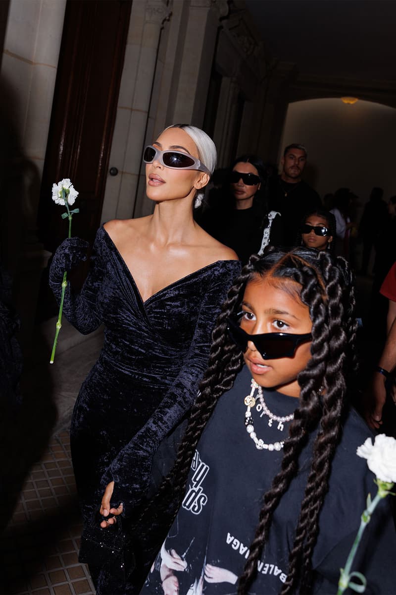 Balenciaga 51st Couture Show Paris Celebrity Style Kim Kardashian North West Alexa Demie CL Images