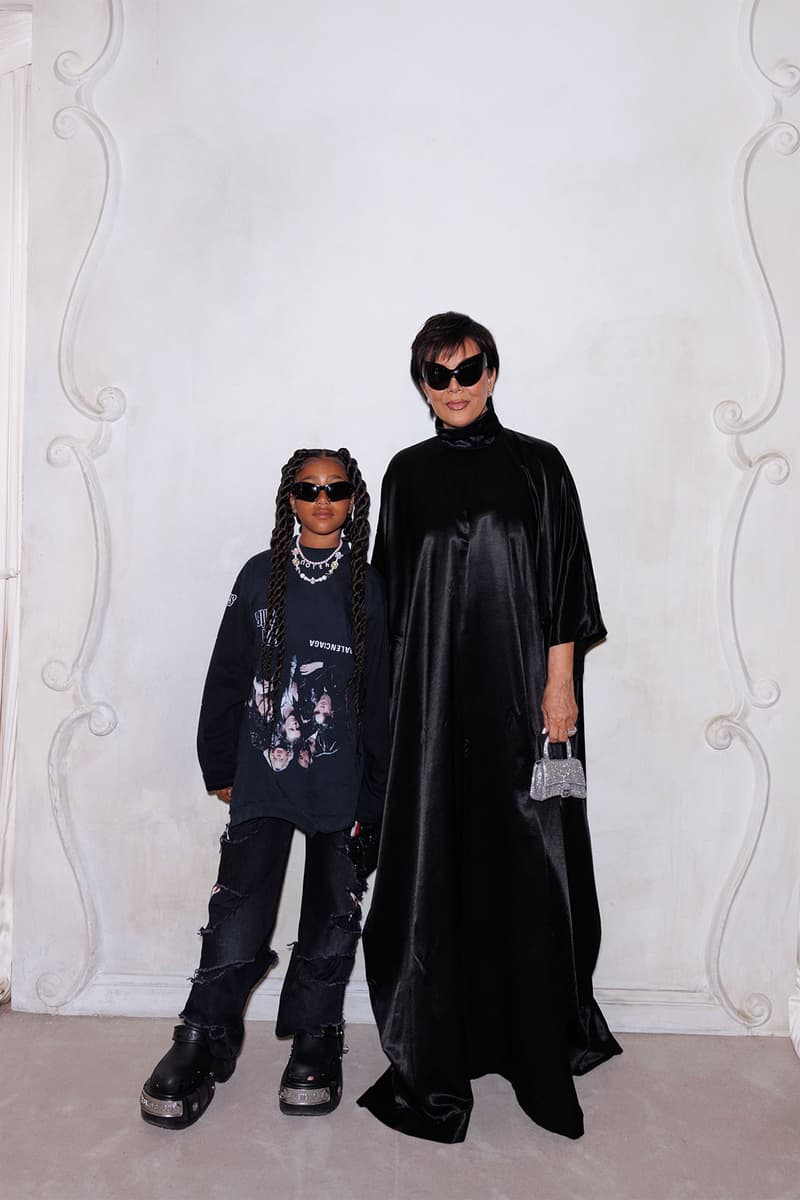 Balenciaga 51st Couture Show Paris Celebrity Style Kim Kardashian North West Alexa Demie CL Images