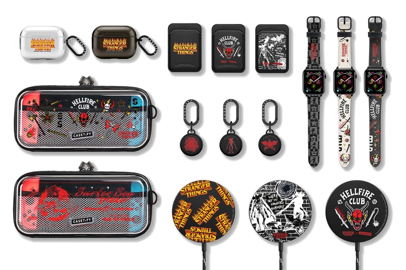 Stranger Things 4 Casetify Netflix Collaboration Phone Cases AirPods Apple Watch Release