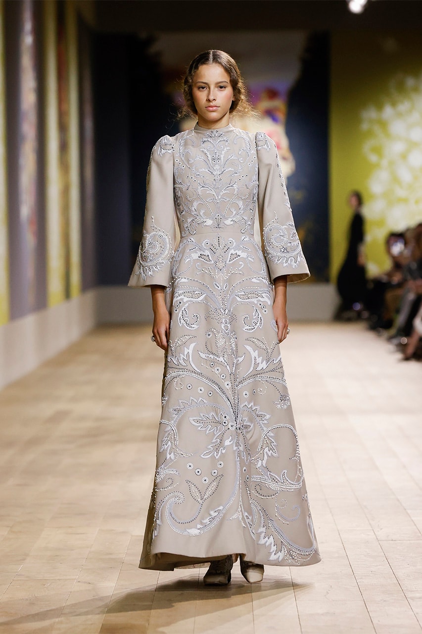 dior fall winter 2022 haute couture runway tree of like ukraine olesia trofymenko dresses outerwear