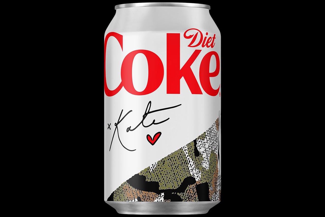 Kate Moss Diet Coke Creative Director Can Designs Lace Camo Print