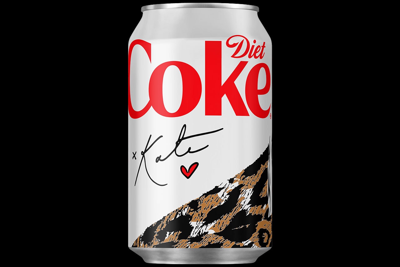 Kate Moss Diet Coke Creative Director Can Designs Lace Camo Print