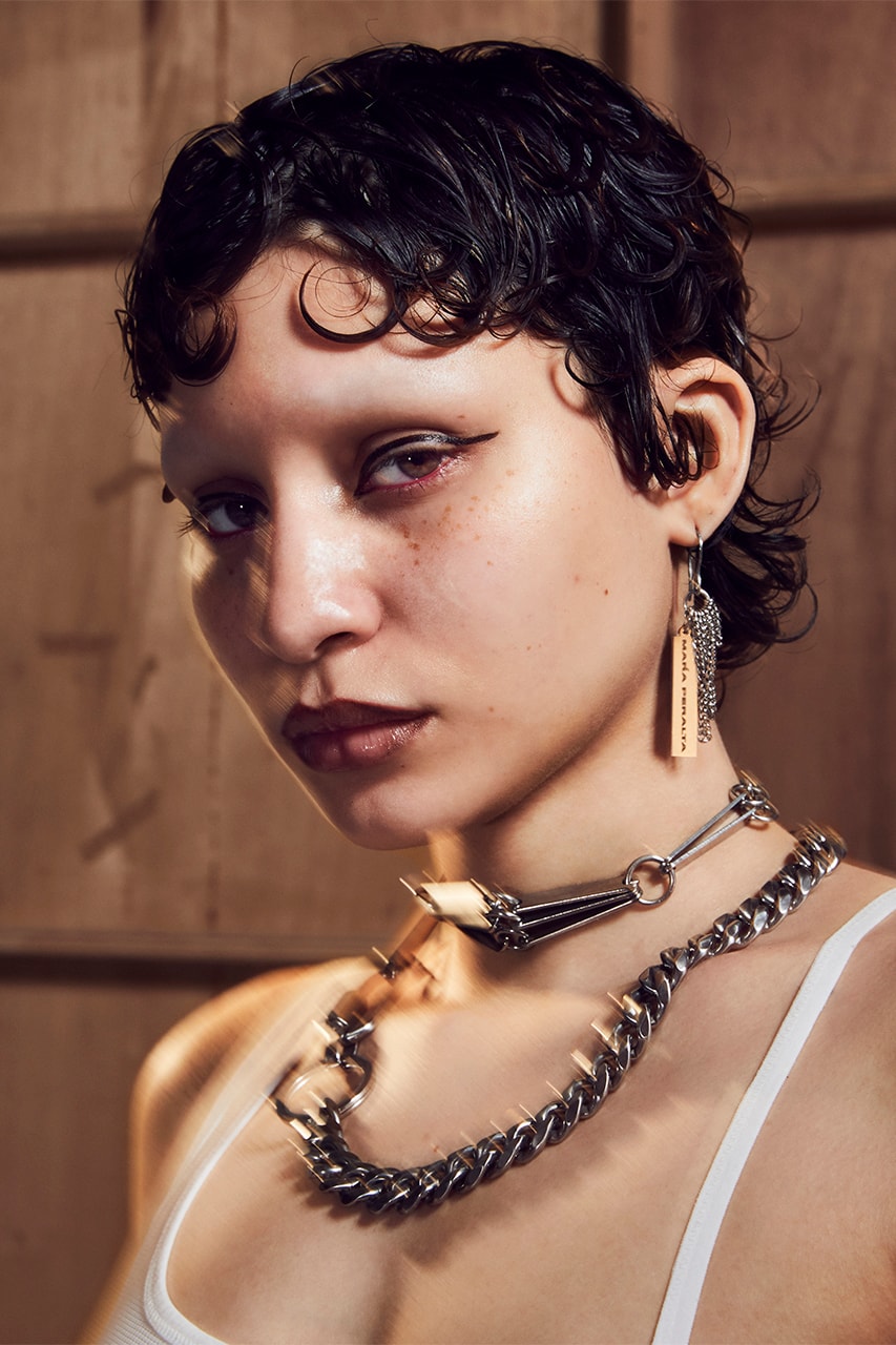 Maŕa Peralta Studio sustainable jewelry brand destruction necklaces rings bracelets earrings 