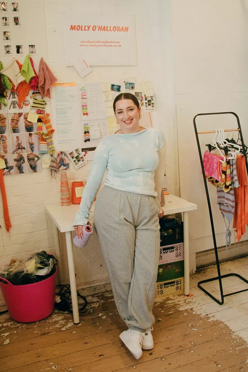 Nike London Sustainable Knitwear Designer Molly O'Halloran Knitting Workshop Office
