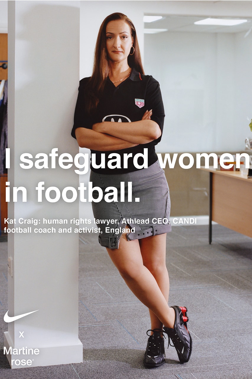 Nike Martine Rose Shox R4 Women's EURO Football Campaign Images Footballer 