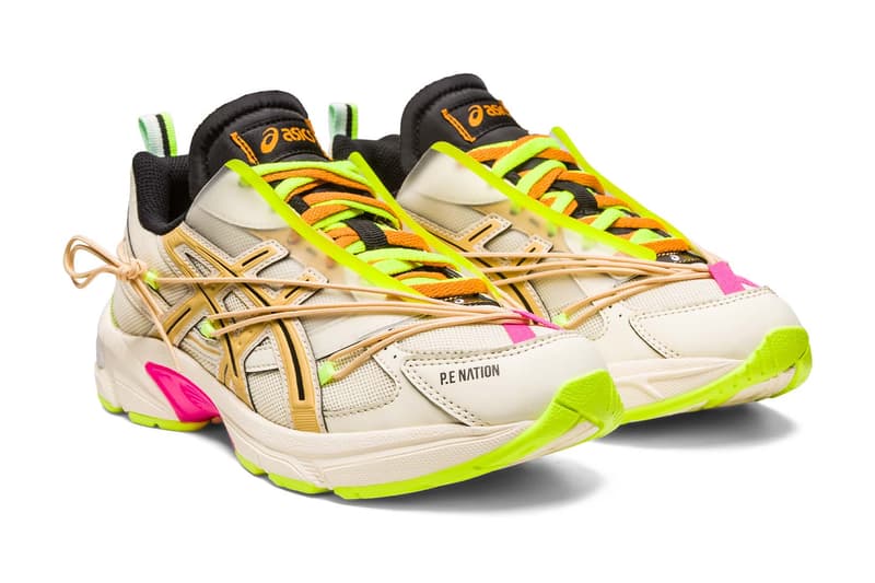 P.E Nation ASICS GEL-1130 Cream Black Paperbag Price Release Info Collaboration