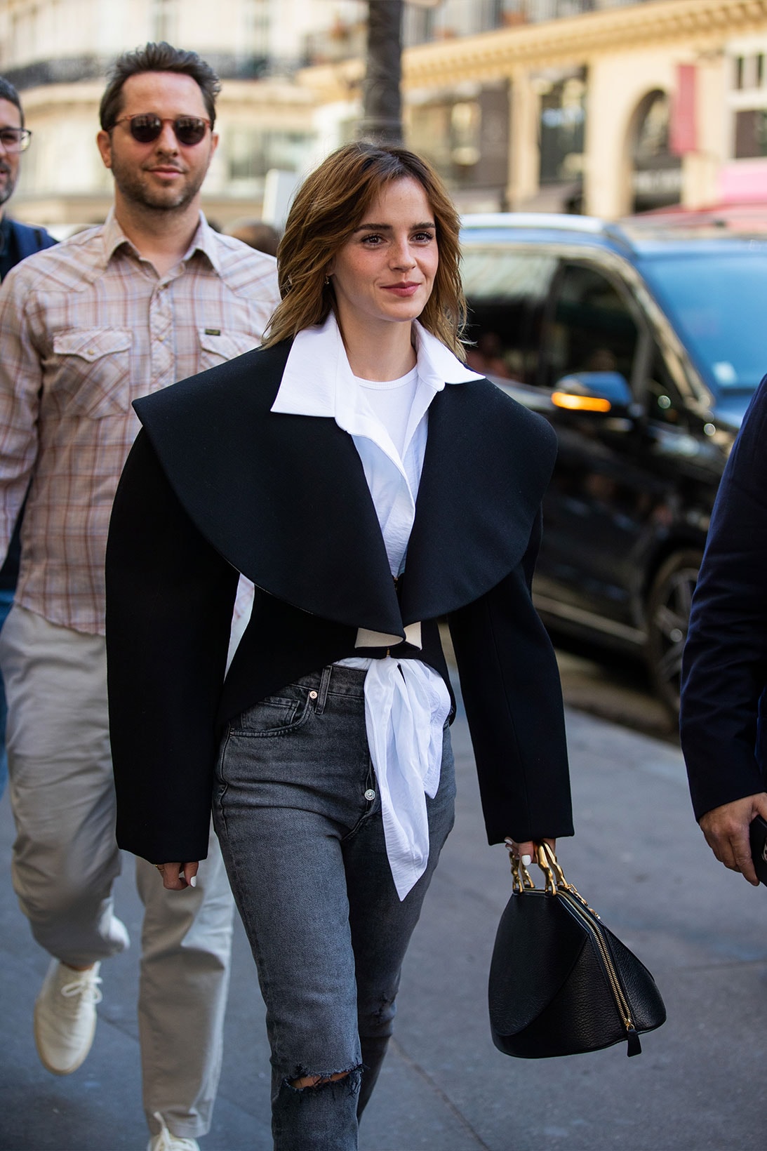 Schiaparelli Paris Couture Week Celebrity Front Row Hunter Schafer Emma Watson Rita Ora Images