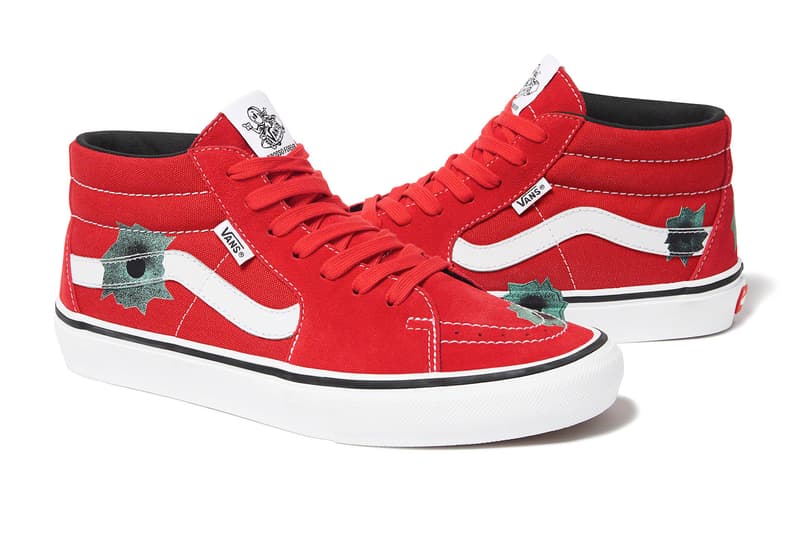 Supreme Vans Skate Grosso Mid Nate Lowman Collaboration Official Images Release Date