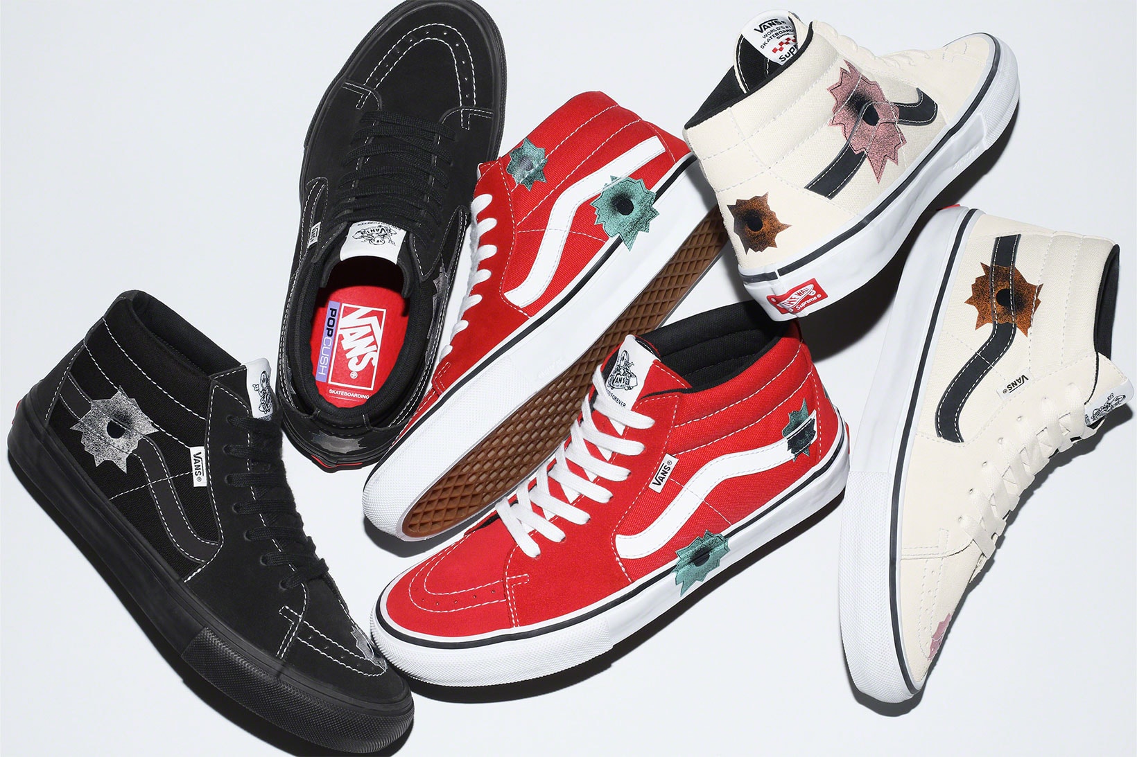 Supreme x Vans Skate Grosso Mid by Nate Lowman