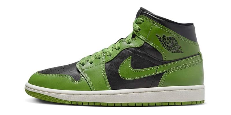 all green jordan 1s