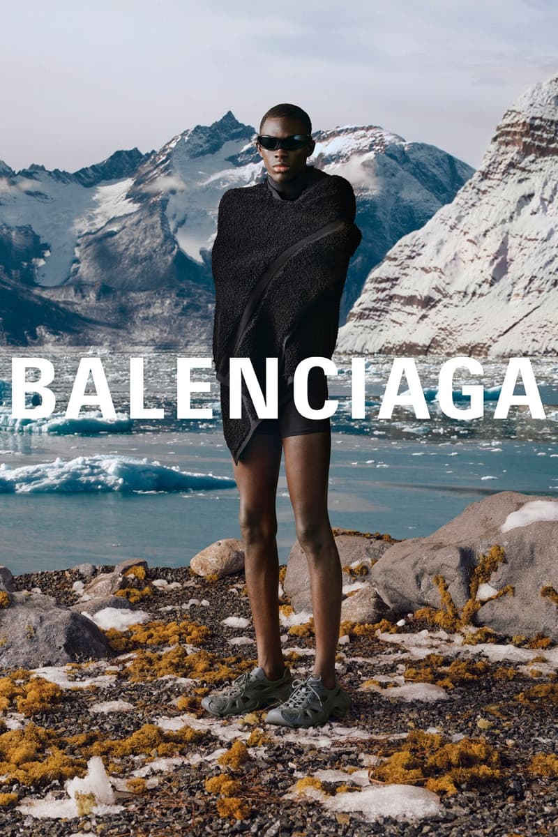 kim kardashian balenciaga winter 2022 alexa demie dresses outerwear glove boots hoodies jackets