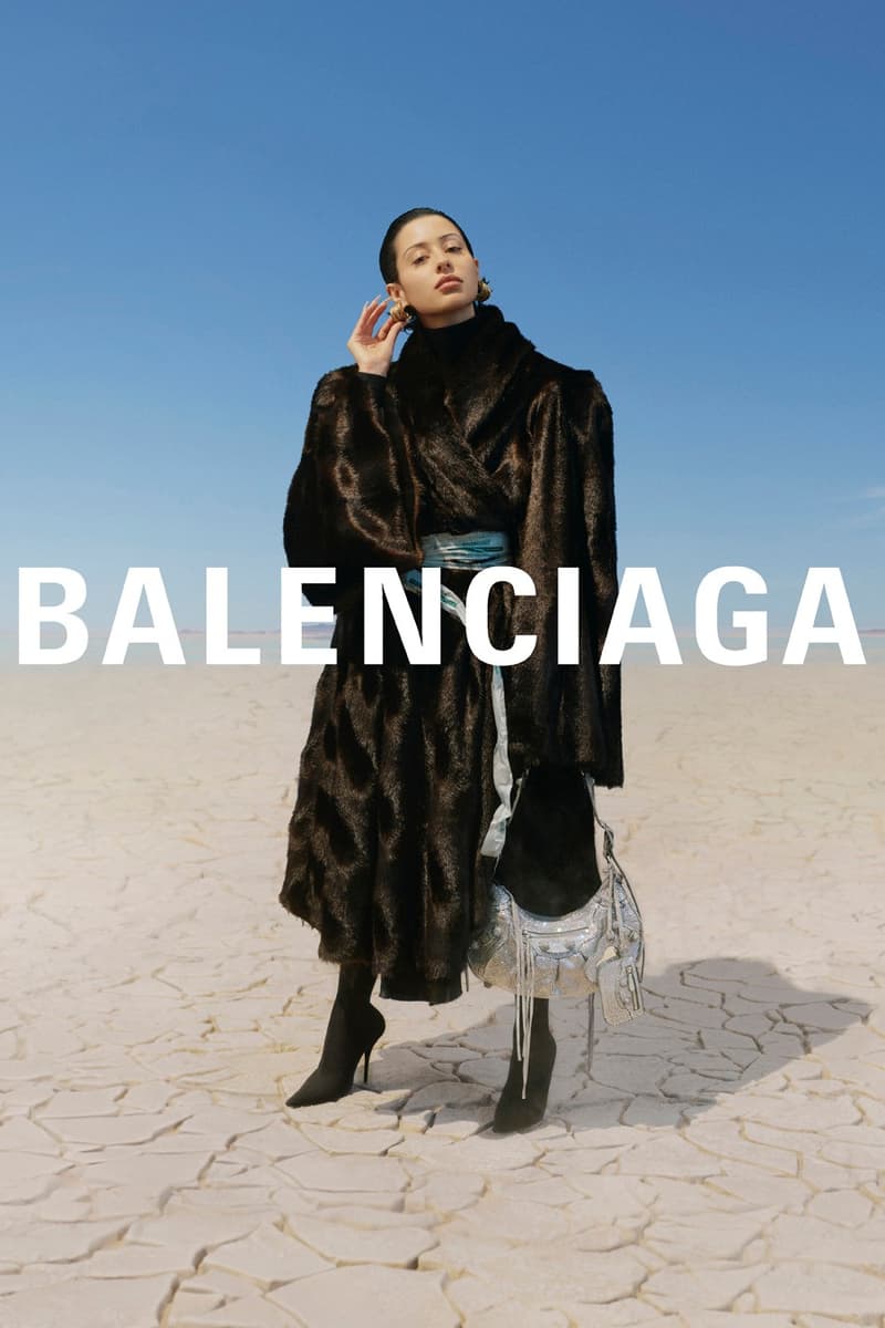 kim kardashian balenciaga winter 2022 alexa demie dresses outerwear glove boots hoodies jackets