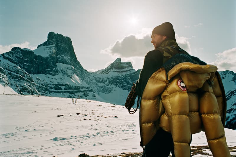 cole sprouse canada goose fall/winter 2022 campaign live in the open jackets outerwear hoodies crewnecks boots