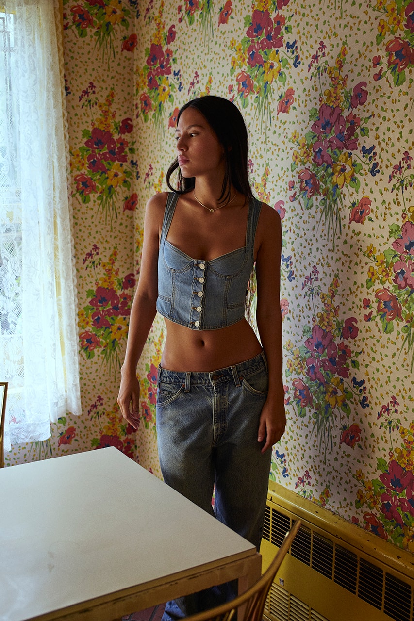 danielle guizio levis collection summer 2022 denim corsets skirts jeans 