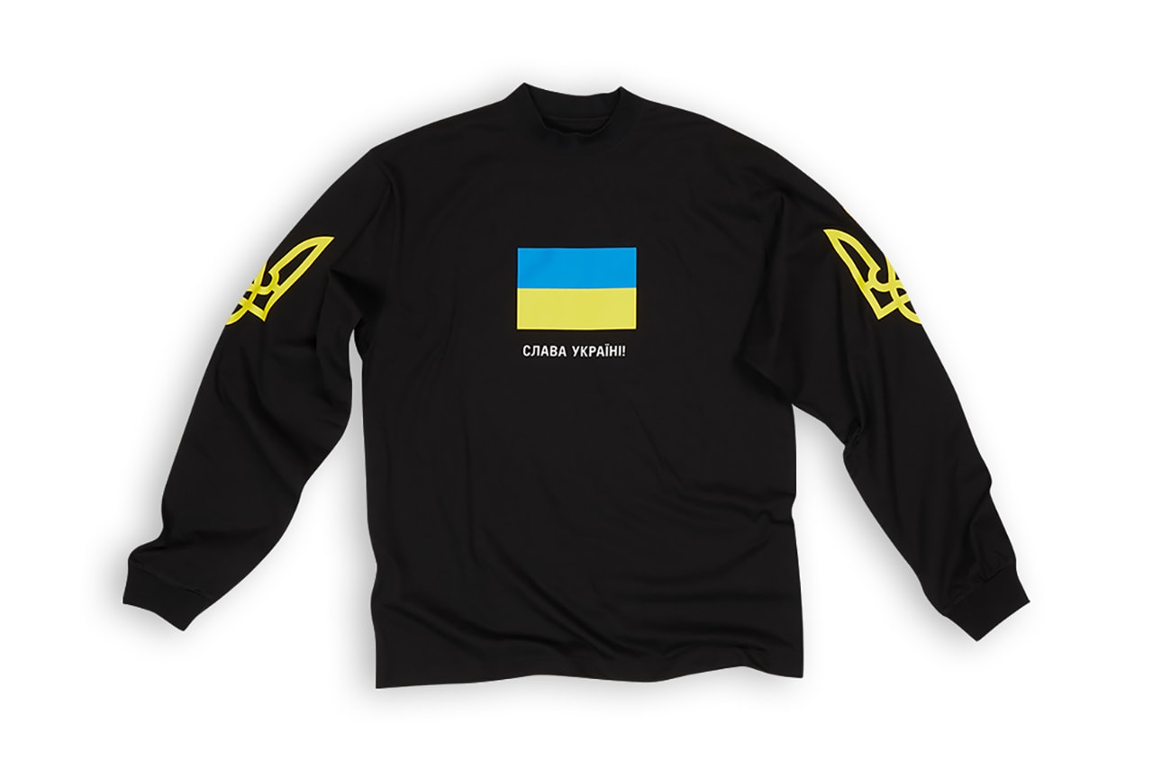 demna united24 ukraine balenciaga charity donations exclusive t-shirt war refugees