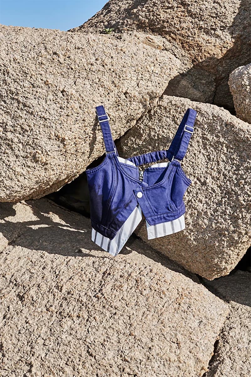 feng chen wang "Re-Work.2" Capsule Collection denim upcycled skirts hoodies t-shirts